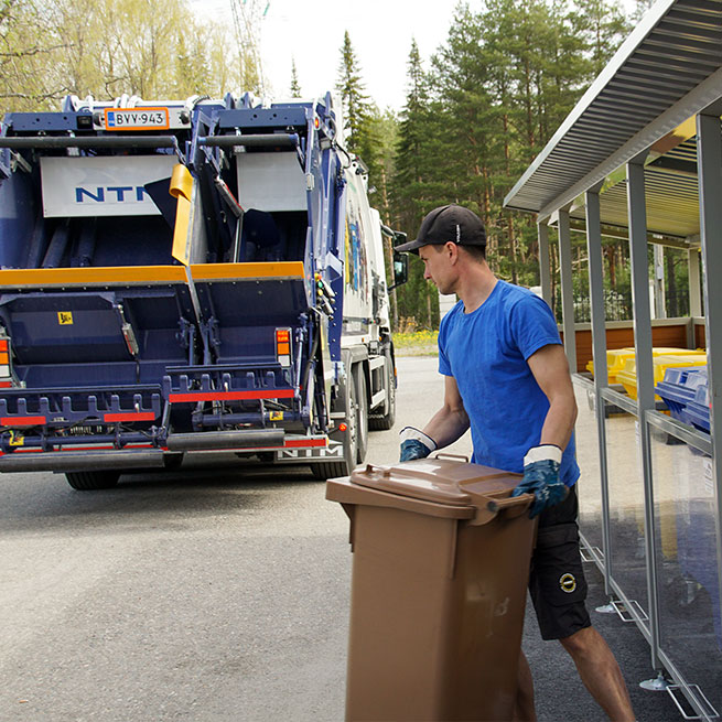 Jätehuollon palvelut kotitalouksille